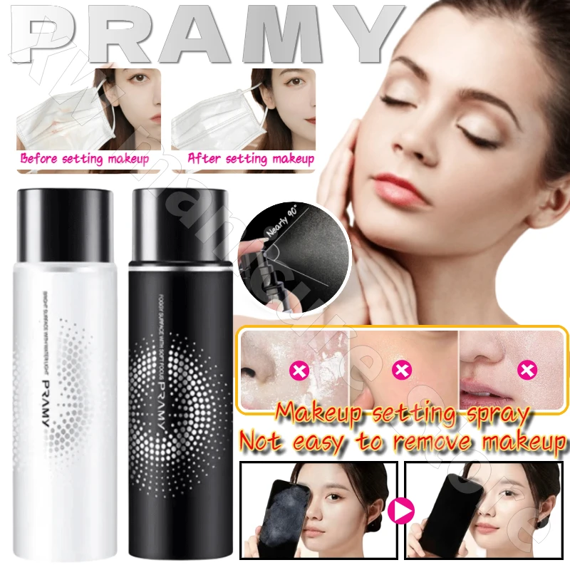 

12 Hours Long-lasting Makeup Setting Spray Quick-drying Film Moisturizing Oil-controlling Micro-fine Mist 100ml Primer