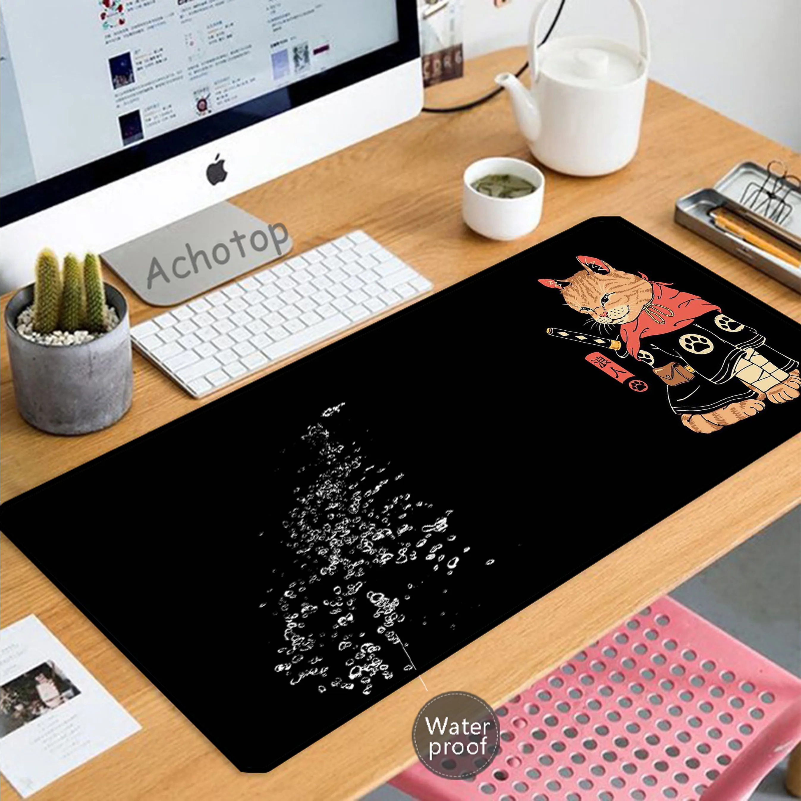 

Waterproof Antifouling Japanese style Mouse Pad Gaming Mousemat Large Desk Mat Pc Gamer Accessoires Mousepad Speed Keyboard Pads