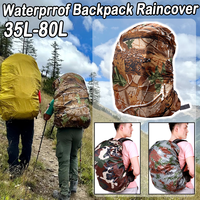 Tactical Camouflage Backpack Cover Outdoor Bags Waterproof Cover 35-80L Hiking Camping Sun Protect Military Backpack Rain Cover