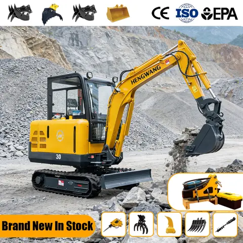 New 3 ton Diesel Crawler Excavators Hydraulic Mini Excavator Digger 3T Mini Bigger Agricultural Tractor Construction Machinery