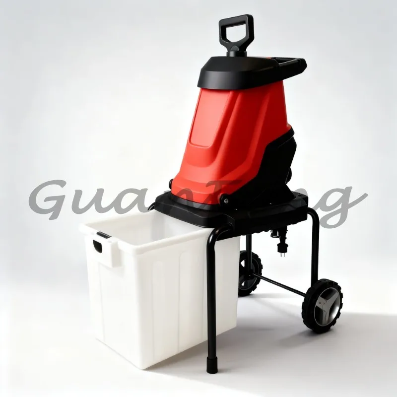 15 Amp Electric Branch Shredder Crusher, High Power Leaf & Weed Shredder for Garden Yard Waste Reduction