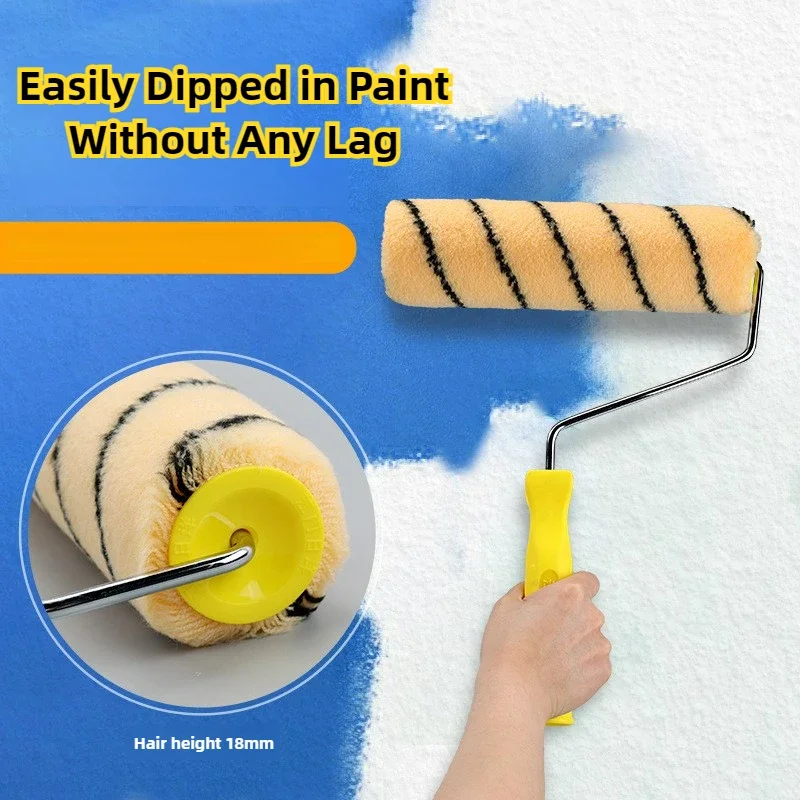 

9-Inch Paint Roller with Corner Brush Set for Home Improvement with Zero Dead Angle Coverage