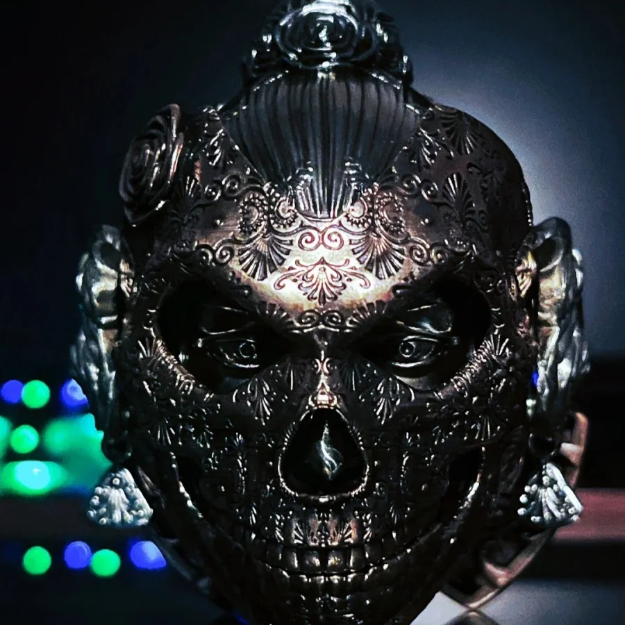 EDCThird Bullet Mechanical Mask II, Semilla de rosa, Moda de ciencia ficción, Imanes de refrigerador