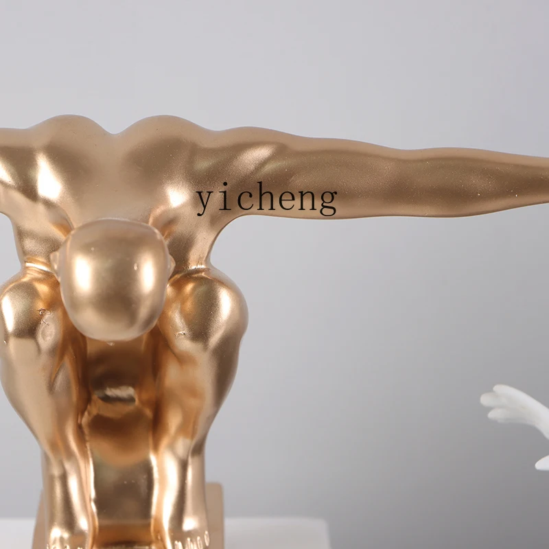 FY Diving Champion Sports Figure Art Ornament Bookshelf Sculpture Home Decoration