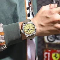 POEDAGAR Original Business Man Wristwatch Waterproof Luminous Date Week Casual Watch For Men Quartz Leather Luxury Fashion Men's Watches Reloj 7
