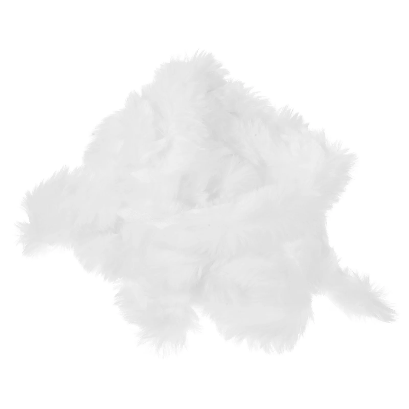 Faux Wool Artificial Fur Ribbon White DIY Christmas Material Simulation for Craft Tree Decorative Trim Bathroom Decorations