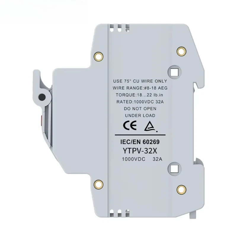 Portafusibles Fusible térmico Pv de CC con precio del portafusibles