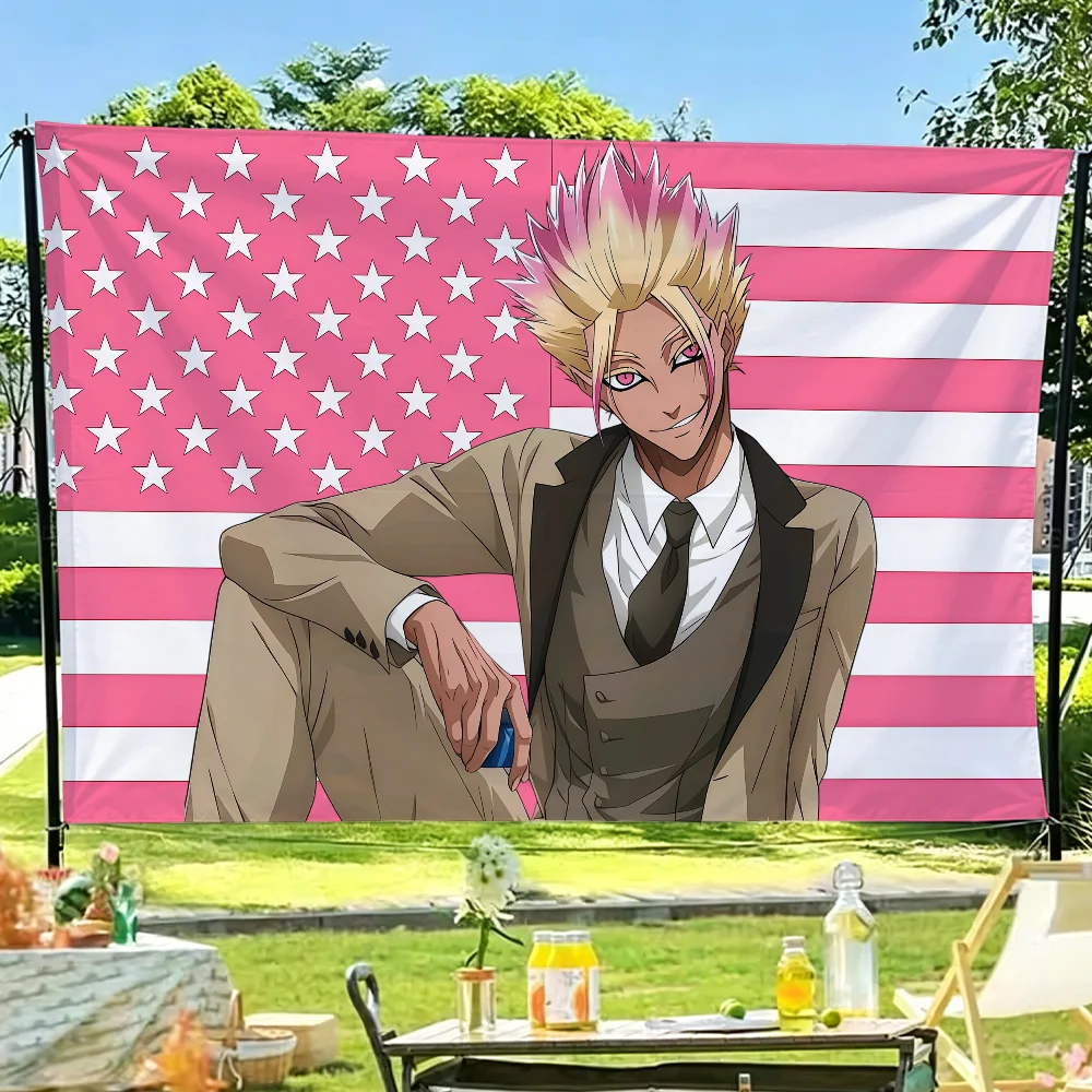 Anime Shidou Ryuusei B-Blue L-lock Flagge für Gartenparty, Wohnzimmer, Zuhause, Wanddekoration, Banner, Schlafzimmer, Outdoor-Wandteppich – Detail 6