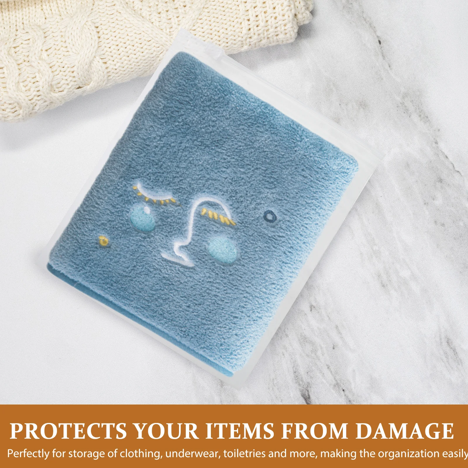 

25 шт. полупрозрачная упаковочная сумка для одежды с уплотнительным дизайном, сумка для хранения одежды, нижнего белья, туалетных принадлежностей, пыленепроницаемая вода