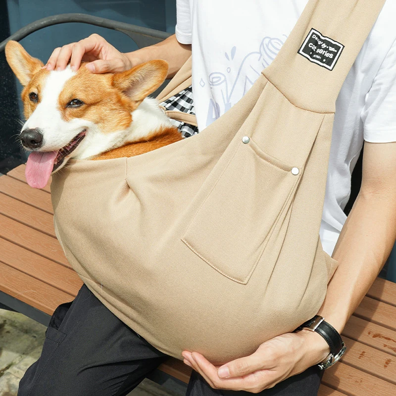 Outdoor Travel Shoulder Bags for Pets, Dog Carrier Bag, Puppy Sling Bag, Pet Carrying Supplies