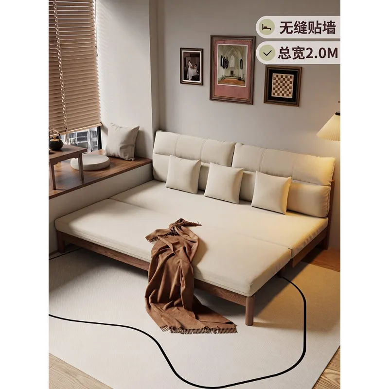 1.5 meters living room retractable foldable sofa bed that can sleep for a long time