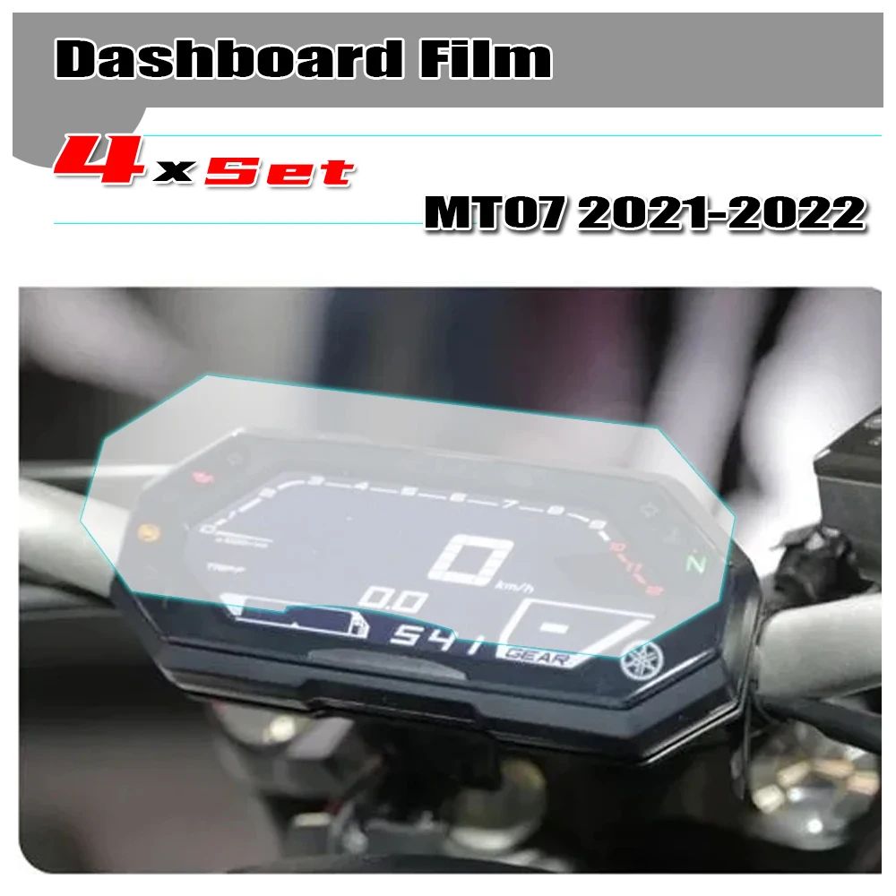 

For YAMAHA MT-07 FZ-07 MT07 MT 07 2021 2022 Motorcycle Accessories Cluster Scratch Protection Film Dashboard Screen Protector