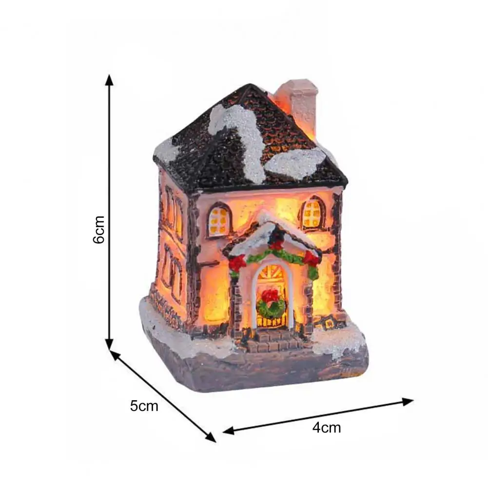 LED Village House Light Up Christmas Village House Resin Light Beacon Table Decoration Suitable For Children And Adults Indoor