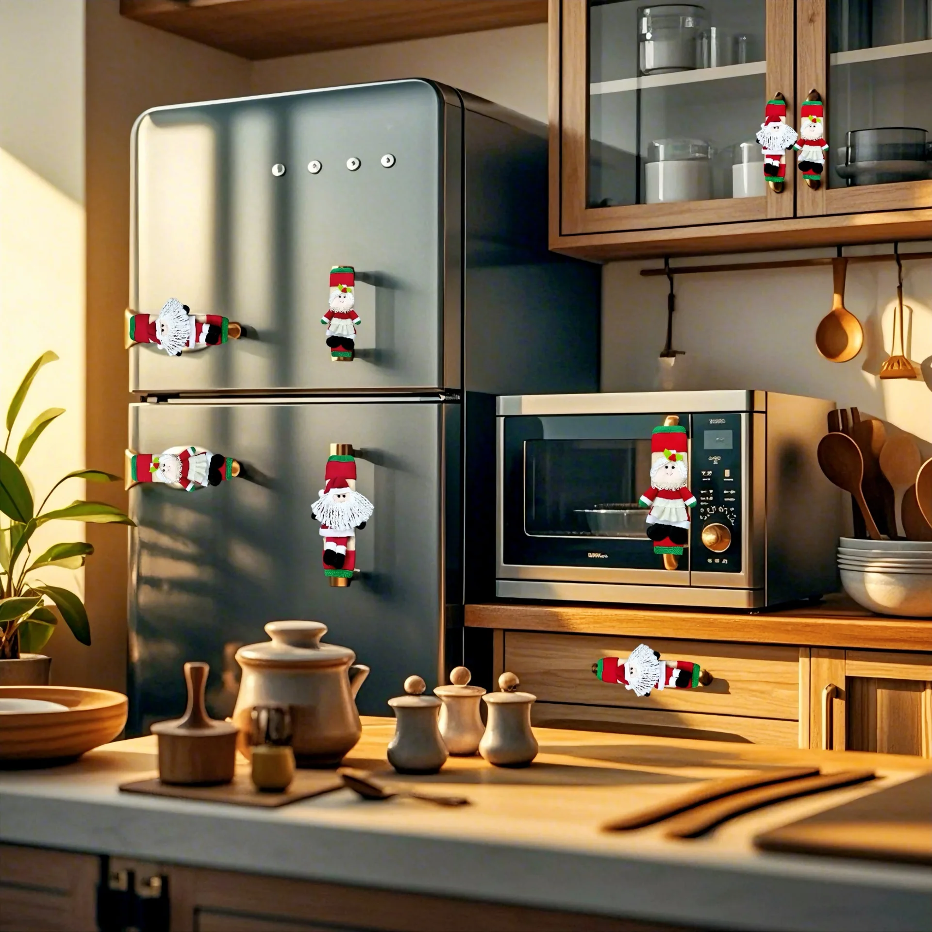 New Christmas Refrigerator Doo - đánh giá và giá Kitchen Appliances Oven