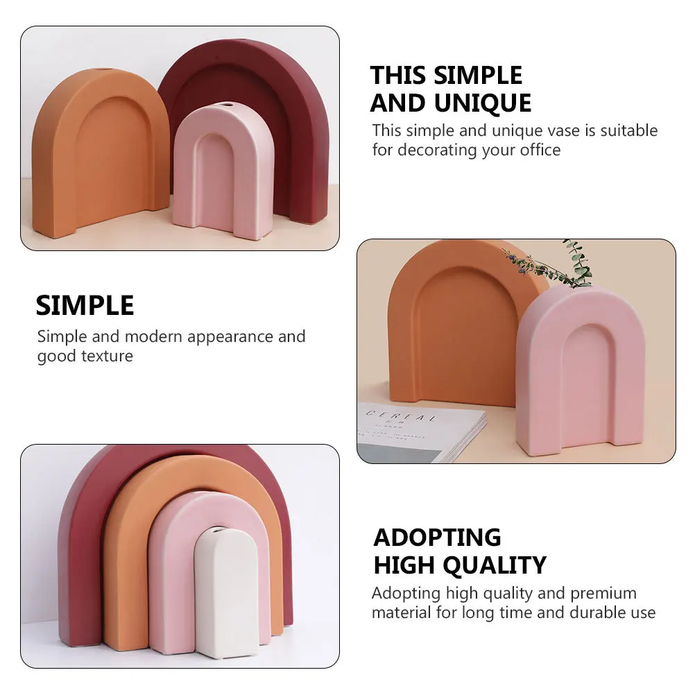 

1Pcs Ceramic Hydroponic Vase Material Creative Flower Vase Home Decoration Plants Container Hydroponic Ornament