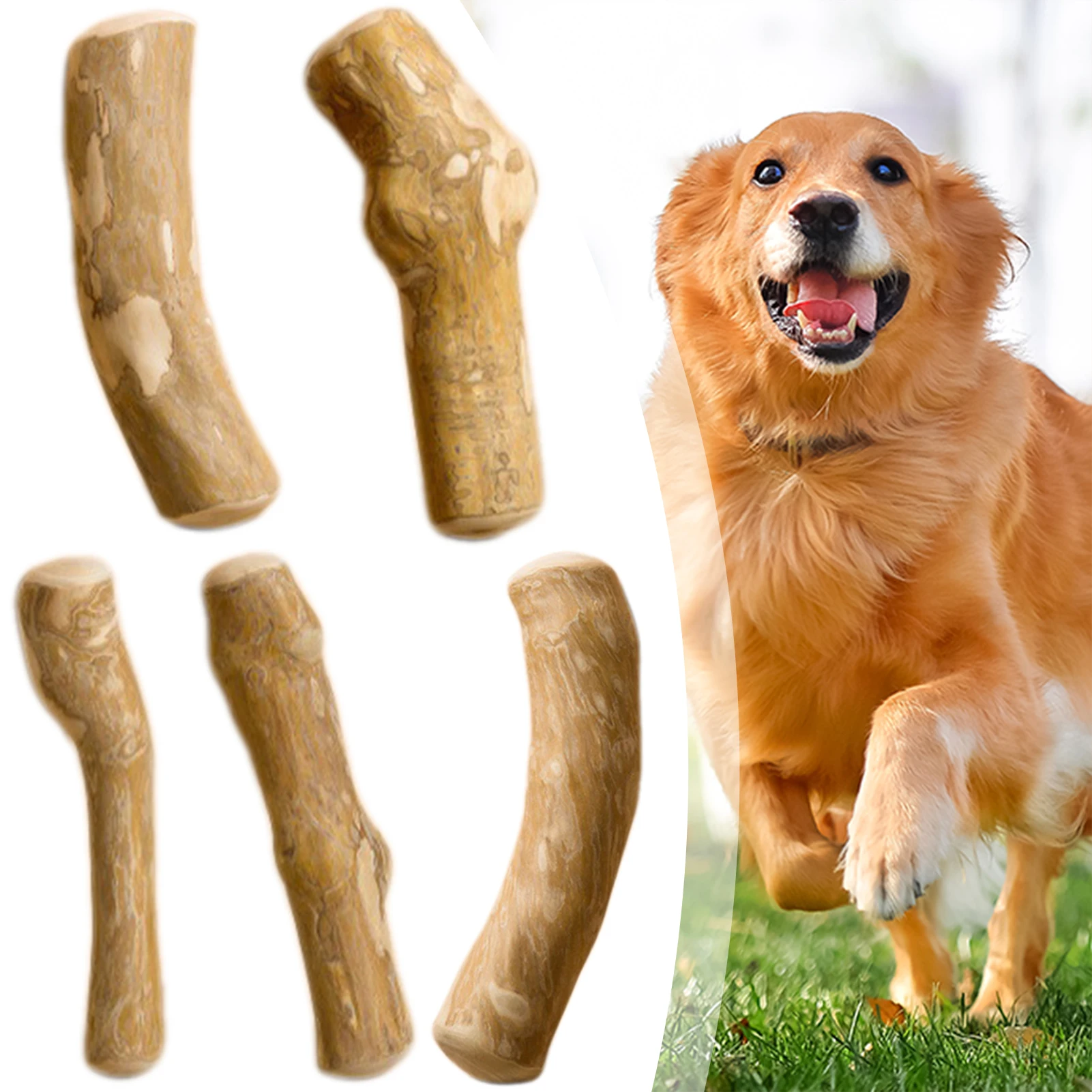 Kauspielzeug für Hunde aus Kaffeeholz, langlebiges Kaustäbchen für Hunde, Stressabbau, Kaustäbchen für Haustiere, Molarenspielzeug für Hundewelpen