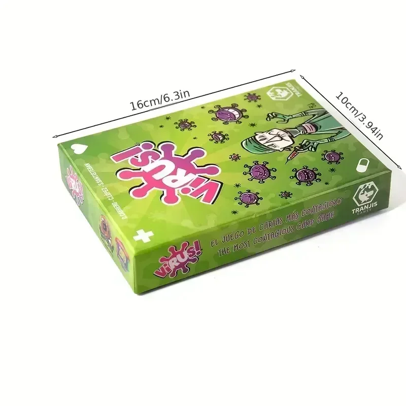 Virus 2 - The Contagiously Fun Card Game - Spanish Version - Perfect for Family and Party Fun - Green