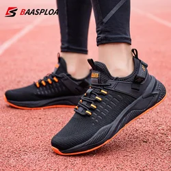 Baasploa New Men Running Shoes Fashion Non-slip Shock Absorption Sneakers Male Casual Lightweight Breathable Tennis Sports Shoes