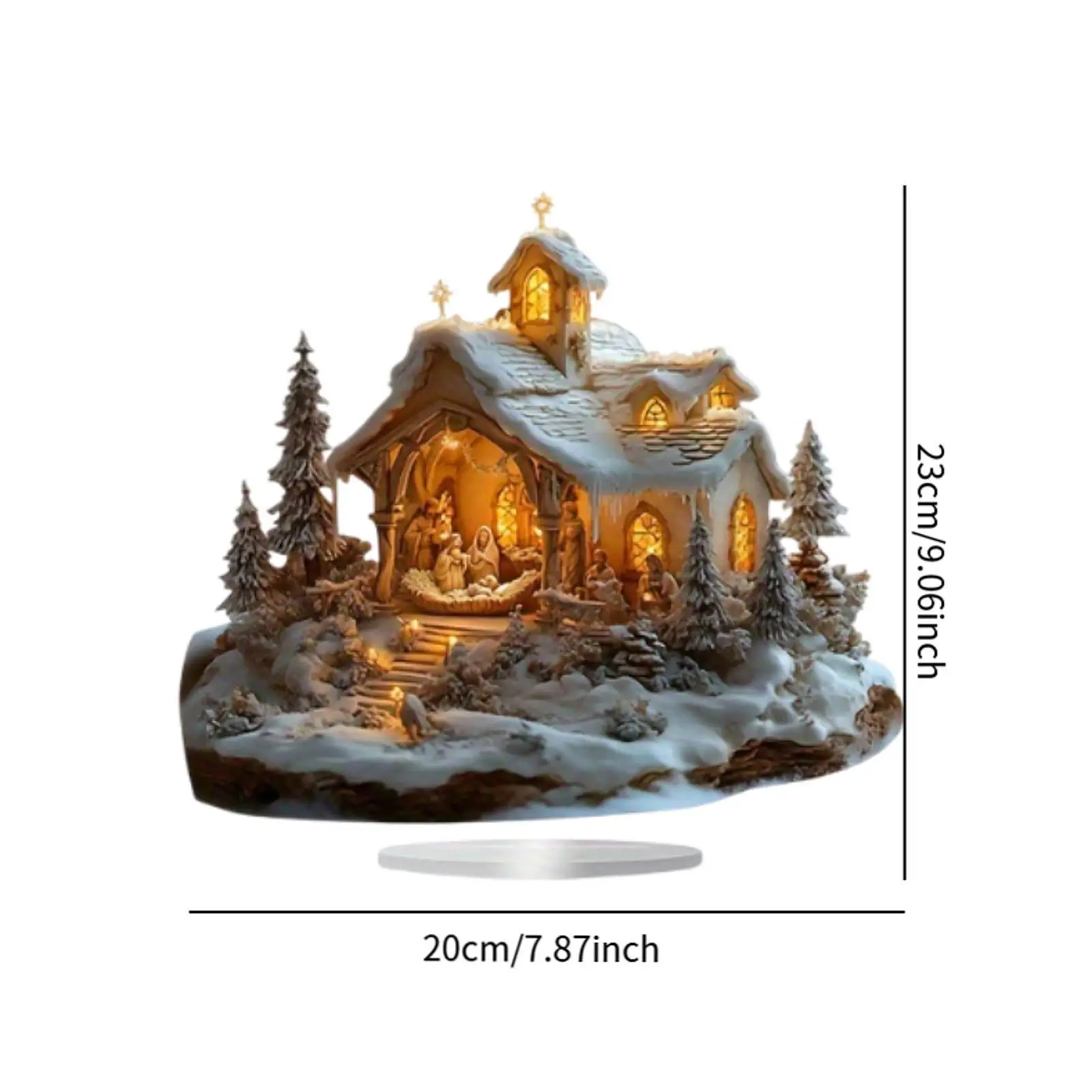 Christmas Nativity Figurines Jesus Statue for Desktop Bedroom Living Room