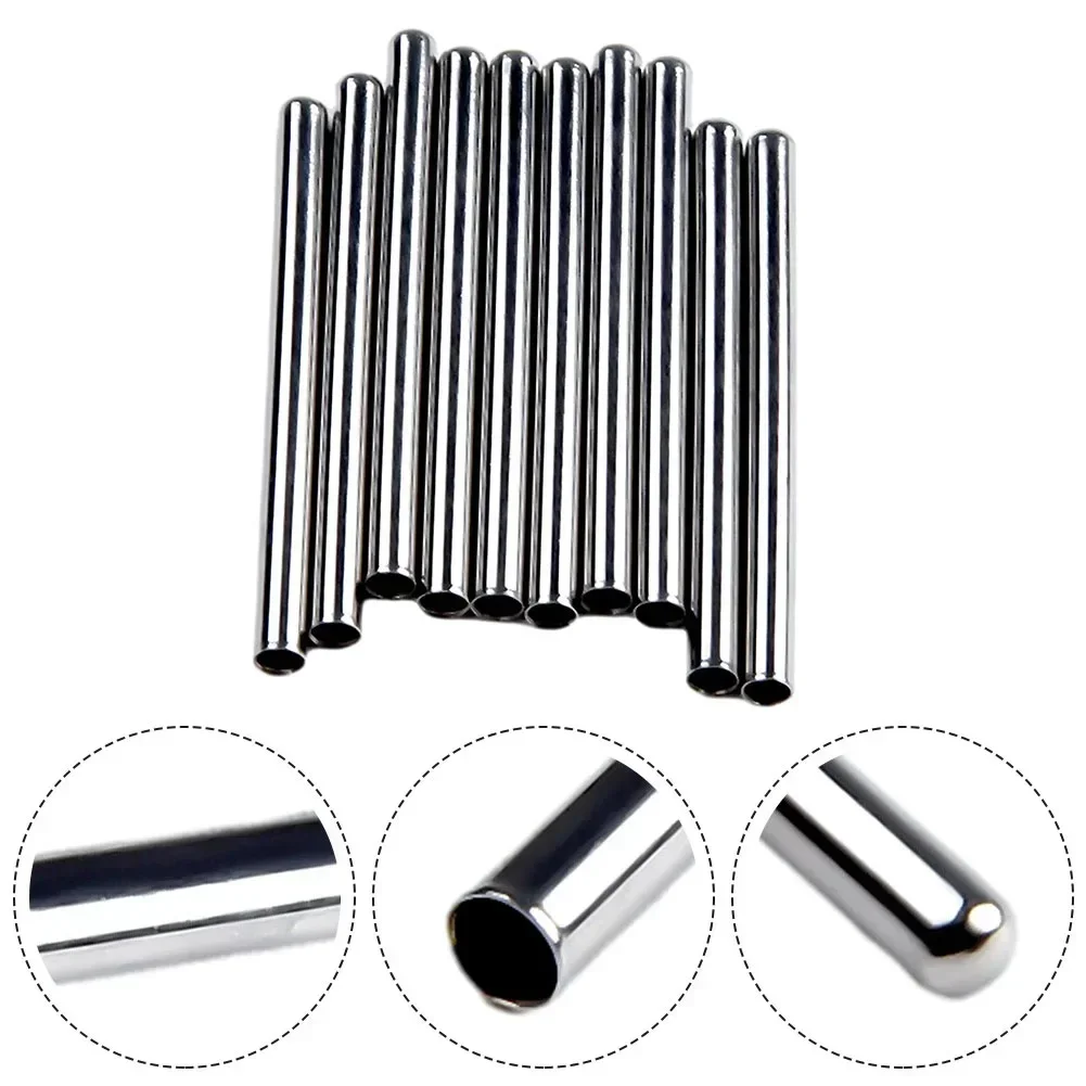 10pcs Stainless Steel Temperature Probe Shell Single Head Small Steel Tube For Temperature Sensor Protector Cover