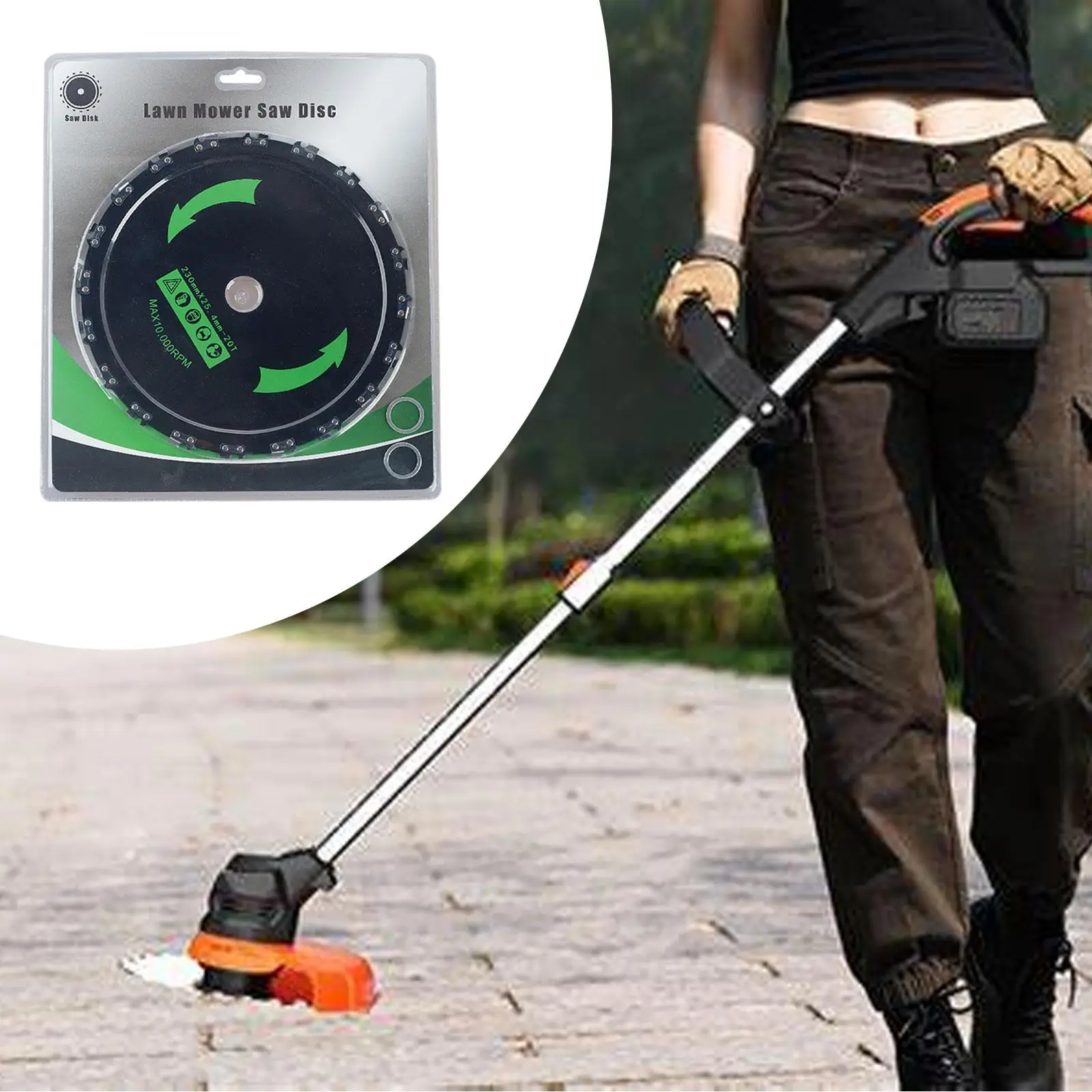 Chainsaw Brush Cutter Blade, 9” 20 Tooth for Farmland Maintenance,Woodland Clearing Gardens Cutting Weeds Clearing Underbrush