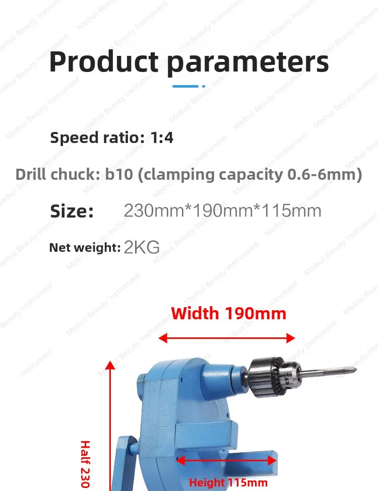 Precision Manual Miniature Dental Trimmer, Tooth Return Machine, Hand-cranked Tapping Machine, Tapping Machine, Human Tapping