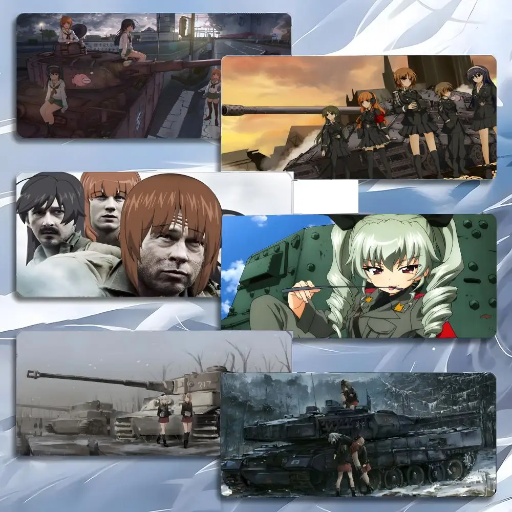 anime tank G-Girls und Panzer Mouse Pad Mousepad Large Gaming LockEdge Thickened PC Table Desk Mat