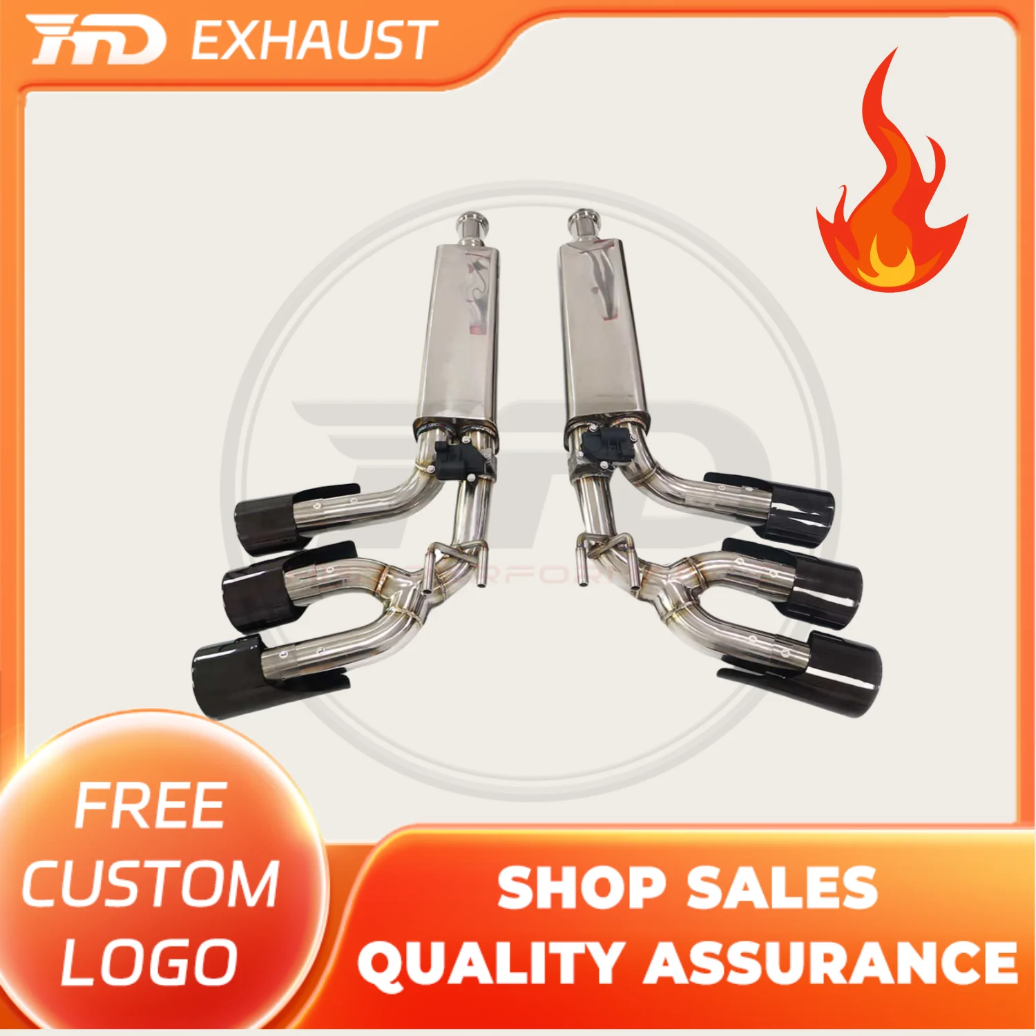 

HMD Hot sale Exhaust System High Flow Performance Catback for Mercedes-BENZ G63 G500 W464 Car Accessories with Valve and Tips