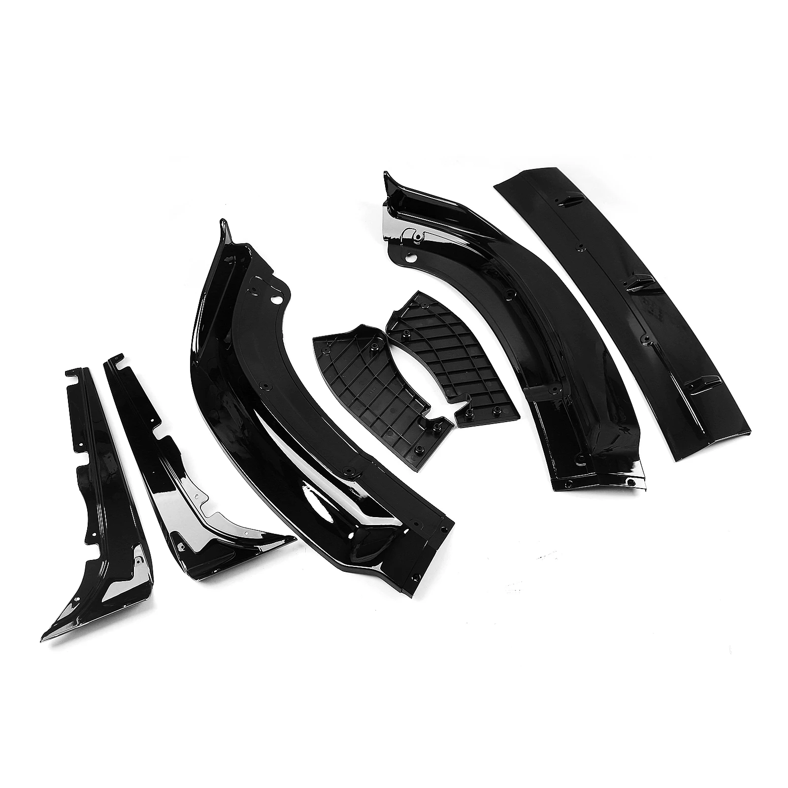 Exterior Front Bumper Spoiler Lip Splitter Lower Kit For Jeep Grand Cherokee SRT Bumper Rock 2017-2021 Trackhawk 2018-2021