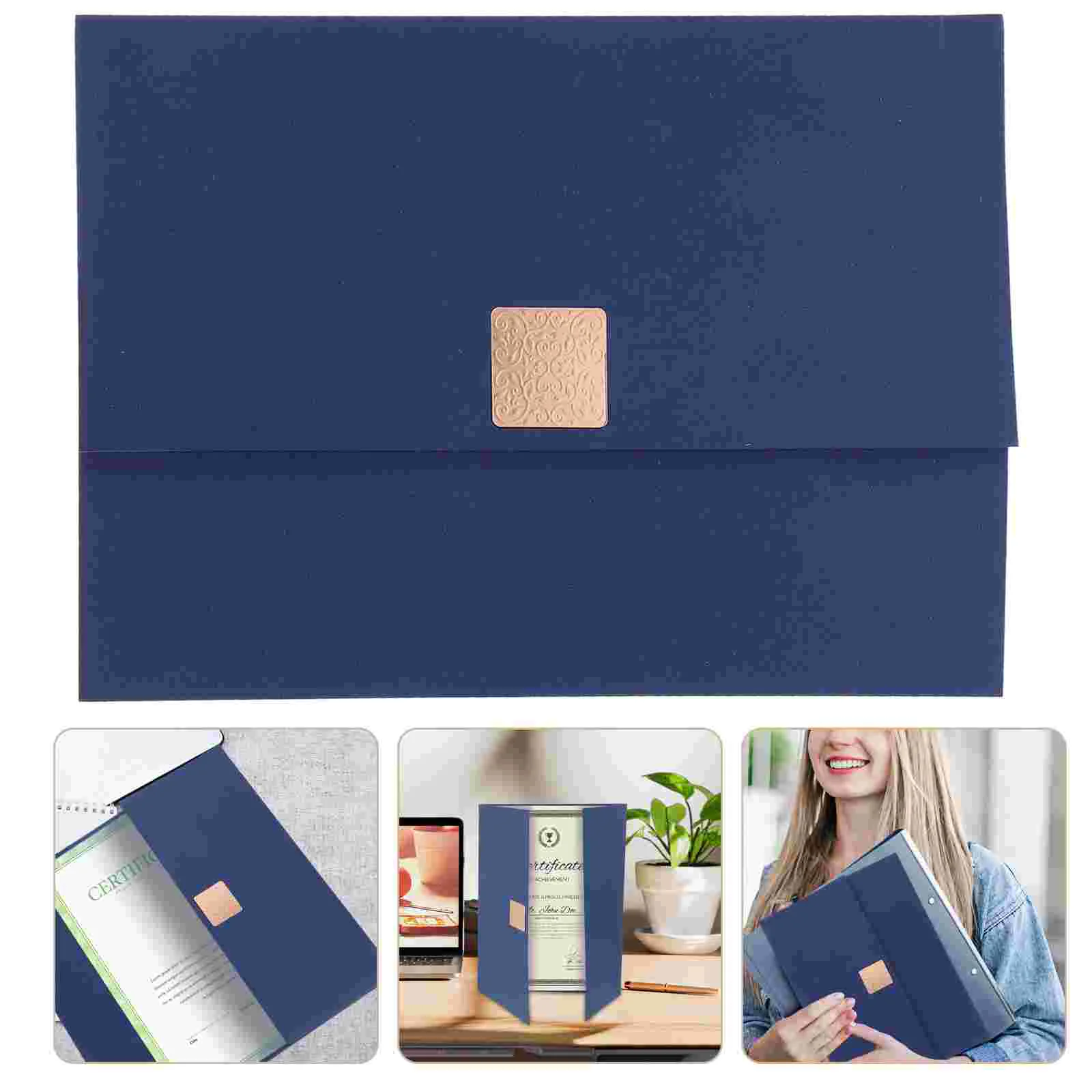 Certificate Cover Decor Money Envelopes Award Holder Frame Diploma Folder Trifold