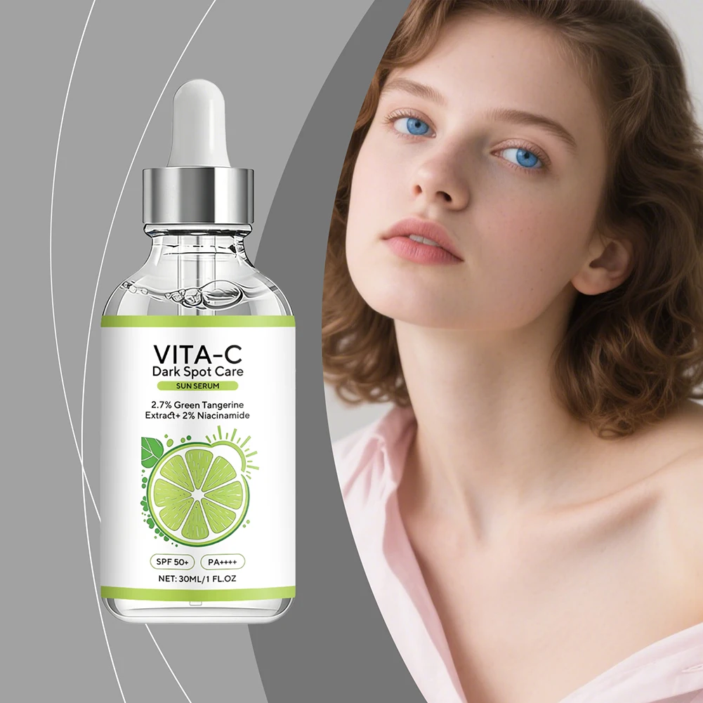 Suero Facial con Vitaminas C Naturales para una Piel Radiante, Esencia para Manchas Oscuras, Piel Opaca, Revitalizante, Reparación Post-Solar, Iluminadora