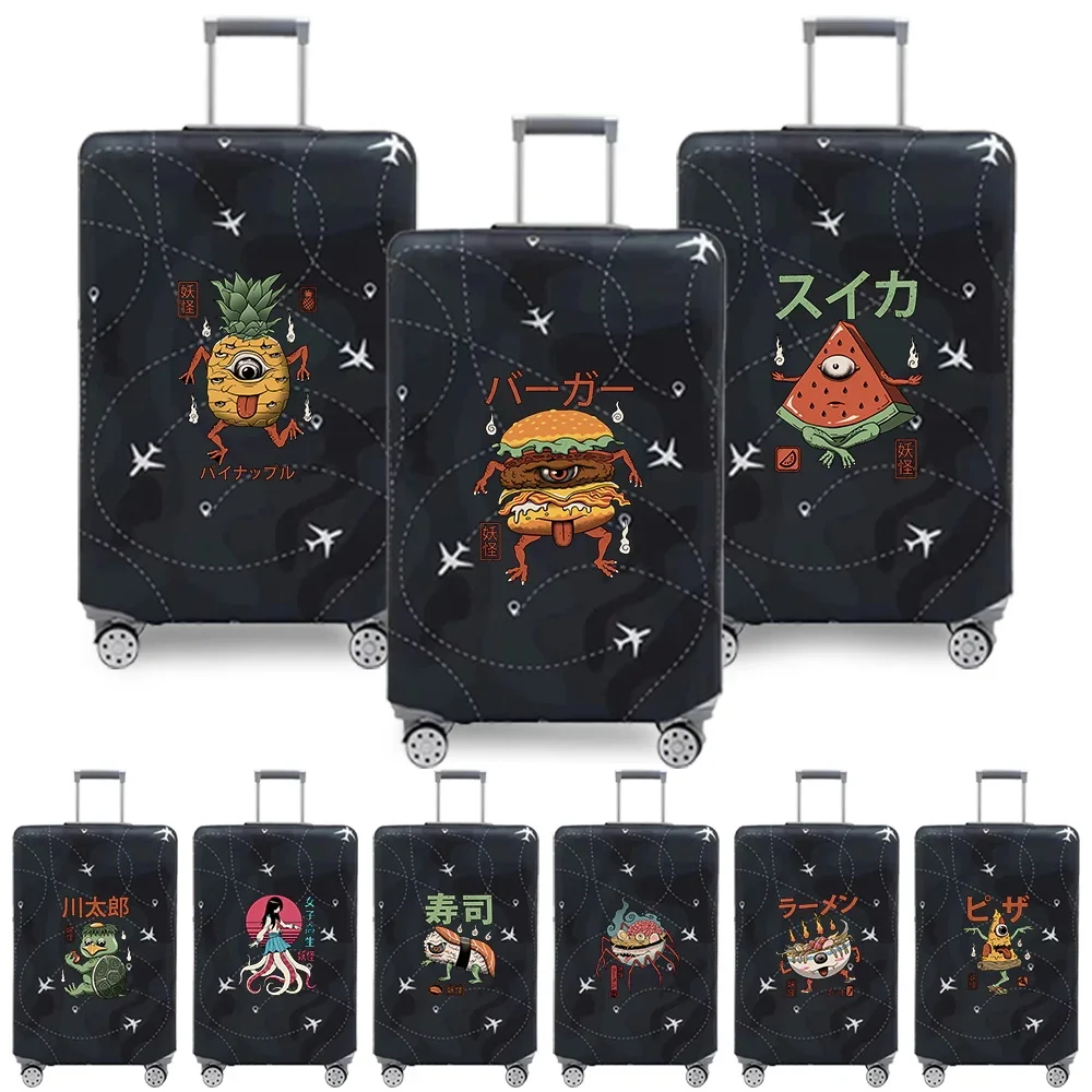 Luggage Covers 18-32inch Protector Travel Luggage Suitcase Protective Cover Stretch Dust Covers Print Cute Monster Pattern