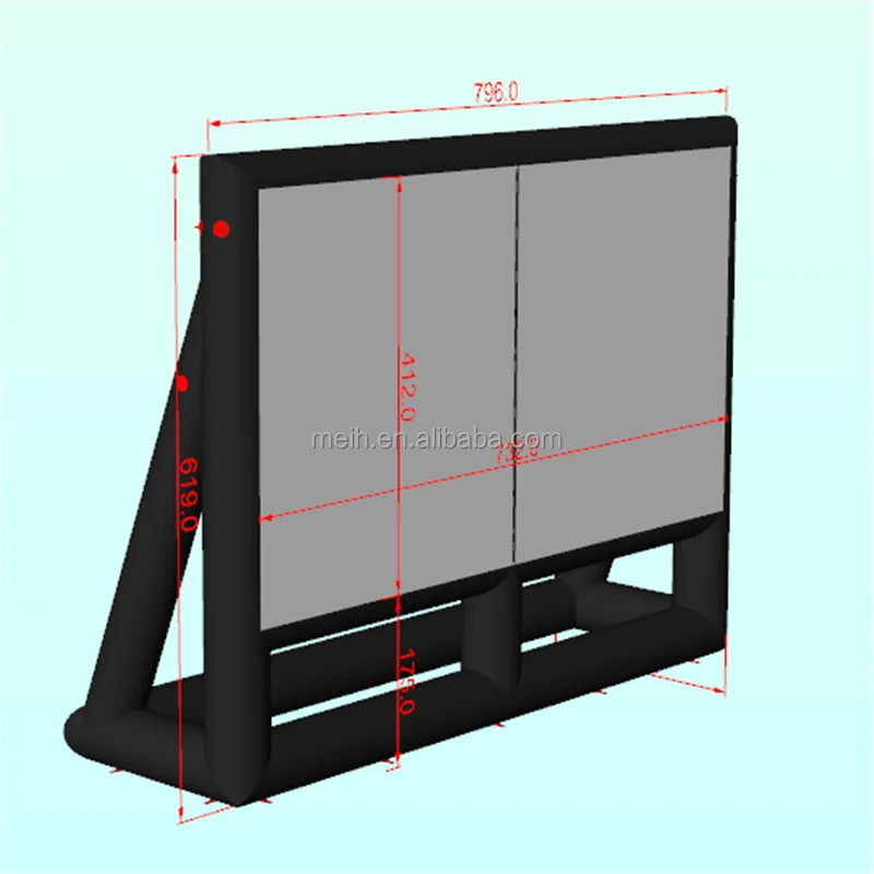 

Large Outdoor Commercial Inflatable Projector Movie Screen Portable Great for Outdoor and Indoor Party Family Theater
