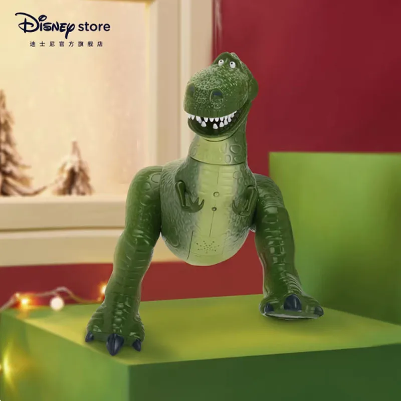 Disney original toy story rex boneca de pelúcia 230mm anime figuras de ação brinquedos para meninos presente natal modelo colecionável ornamentos