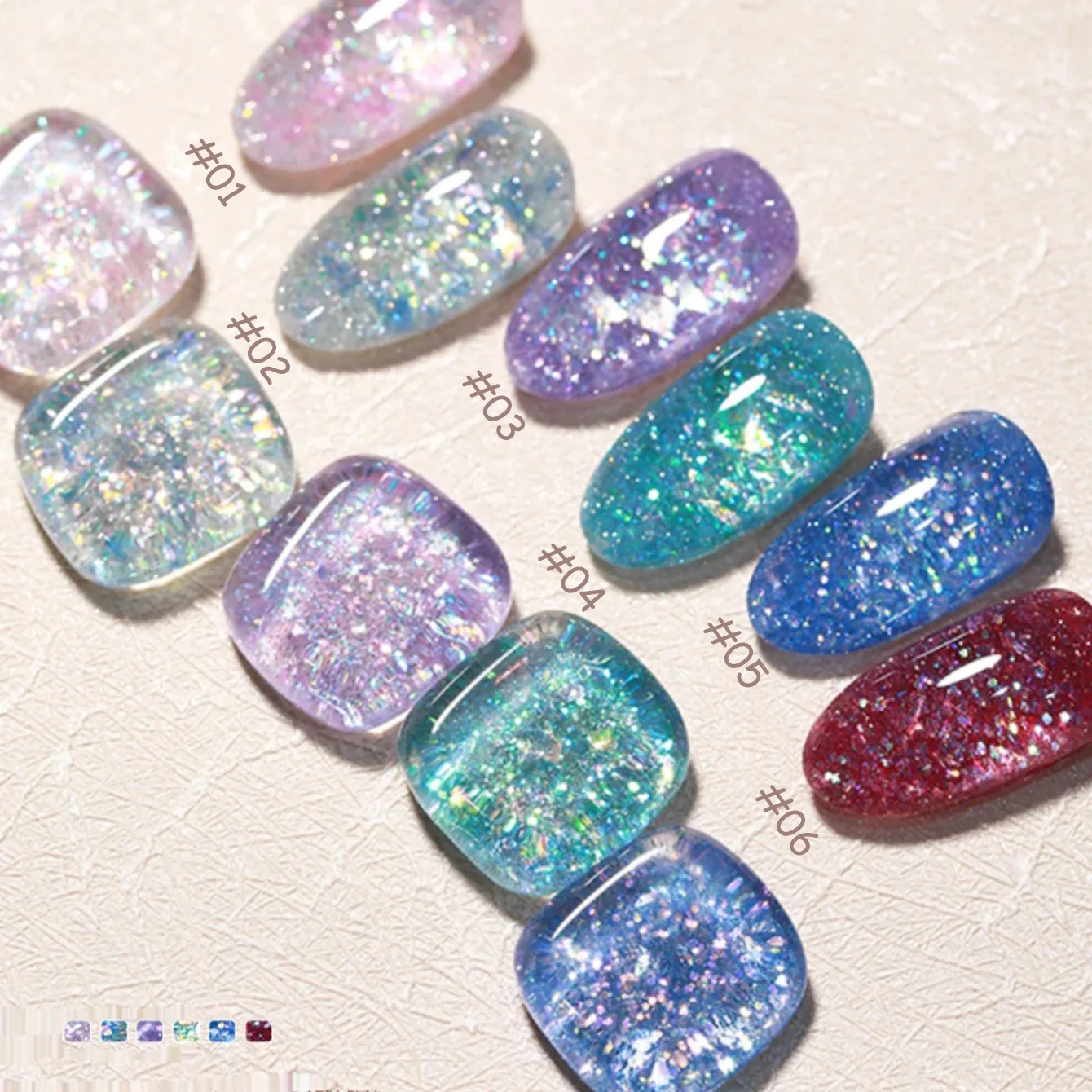 1pcs SHAKA Summer Autumn Ocean Star Brown Red Blue Gel Nail Polish 2025 New Super Flash Halloween Versatile Nail Gel