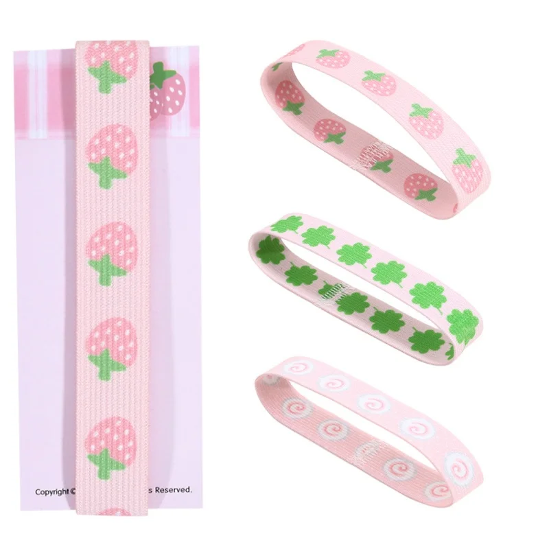 

Эластичный ремешок для блокнота с клубничным принтом, милый декор в виде звезды, аксессуар для хранения в стиле INS, кавайные ремешки для скрапбукинга