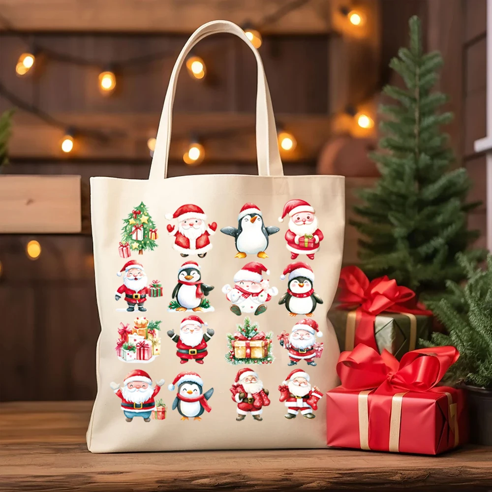 Christmas fawn, Santa Claus pattern heat transfer sticker DIY hot paint paste Heat transfer paste ironing clothing accessories