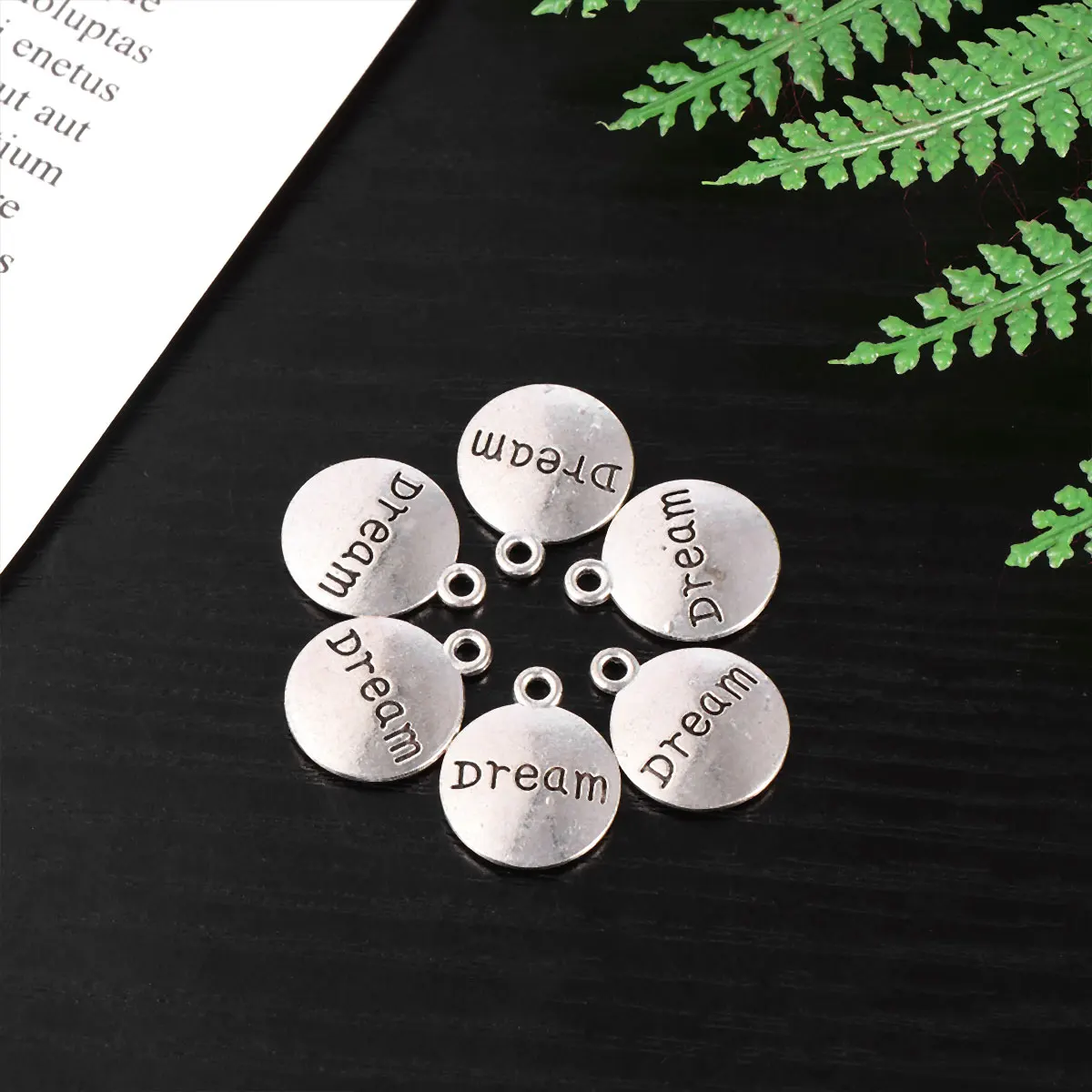 

100 Pcs DIY Pendant Fashion Alloy Charm Single Hole Jewelry Making Pendants Metal Charms