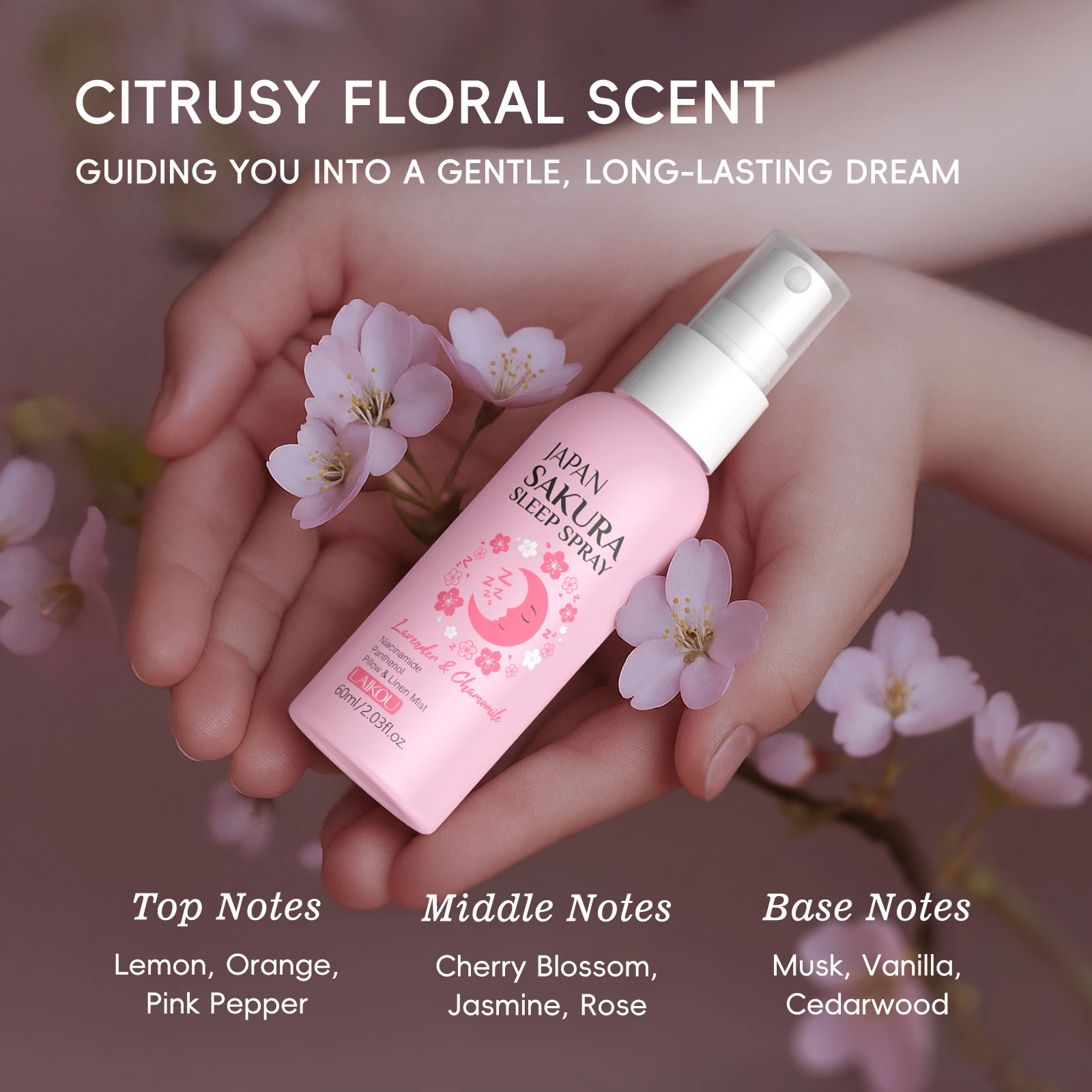 LAIKOU Japan Sakura Sleep Spra - Lavender Pillow Spray reseña y precio
