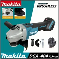 Makita 18V 125mm DGA404 Brushless Lithium Electric Angle Grinder Rechargeable Cutting Machine High Power Polishing Machine