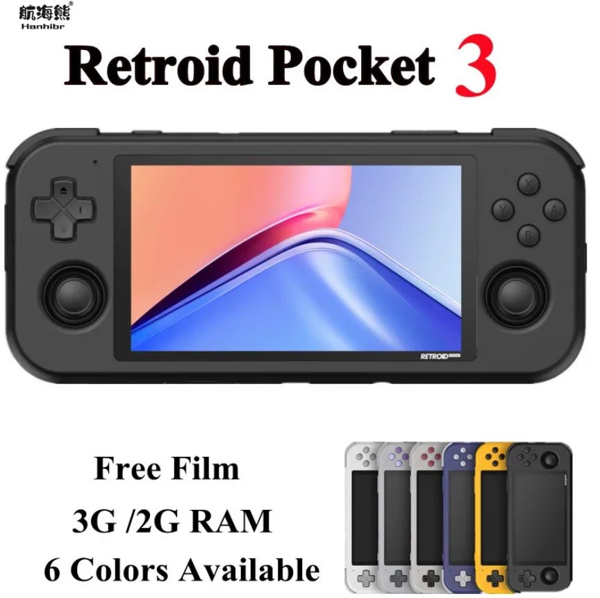 

Retroid Pocket 3 3G 32GB 4.7'' Touch Screen Handheld Video Game Consoles 4000mAh Android11 Retro Game Support GB GBA GBC PSP PS1