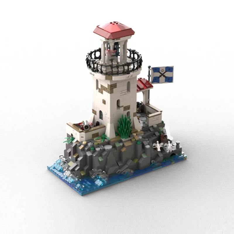 City Street View Model MOC Building Bricks Imperial Lighthouse Modular Technology Gifts Holiday Assemble Children Toys Suit