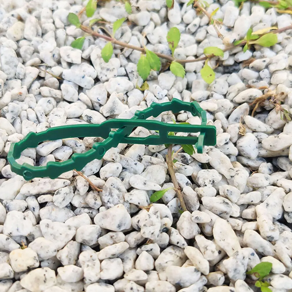 

120Pcs Garden Tree Strapping Band Reusable Plastic Buckles for Climbing Plants Easy to Use and Recycle Garden Tree Fixing Tie