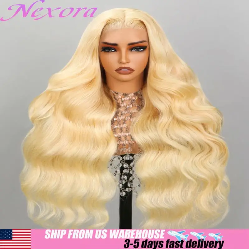 

Объемная волна 613 Hd Кружевной фронтальный парик 13x6 Светлый парик из человеческих волос 200% Плотность детских волос Отбеленные узлы Бразильские парики из волос