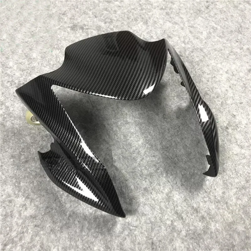 

ER6N Headlight Cover Upper Front Nose Fairing Cowl Panels Motorcycle Part For Kawasaki ER 6N ER-6N 2012 2013 14 2015 2016 Carbon