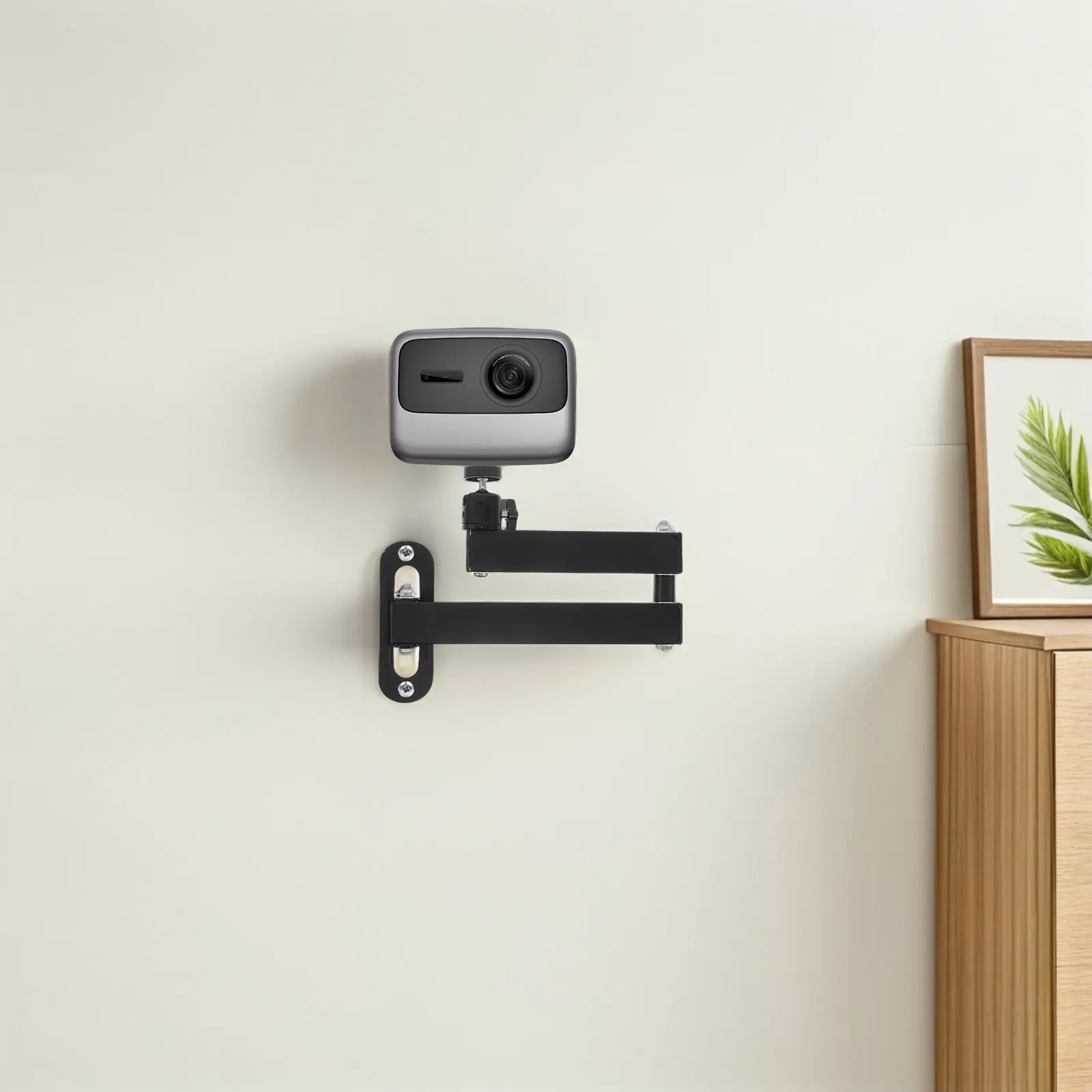 Projector Wall Mount Bracket 13.8inch Adjustable Swivel Projector Stand Conference Room Home Office Cinema Mount
