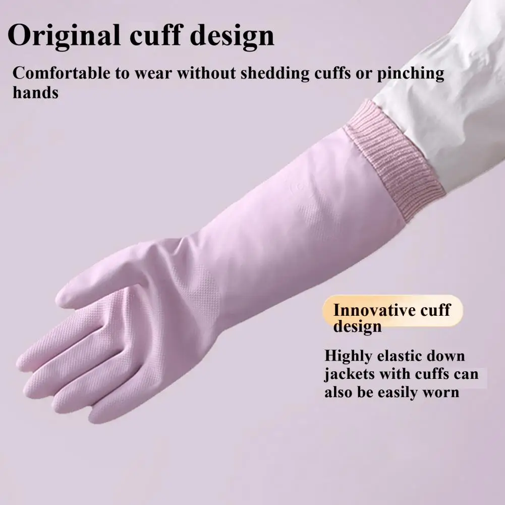 Hotel Supplies Gloves for Kitchen Reusable Nitrile Gloves Waterproof Tear-resistant Kitchen Dishwashing Gloves Durable