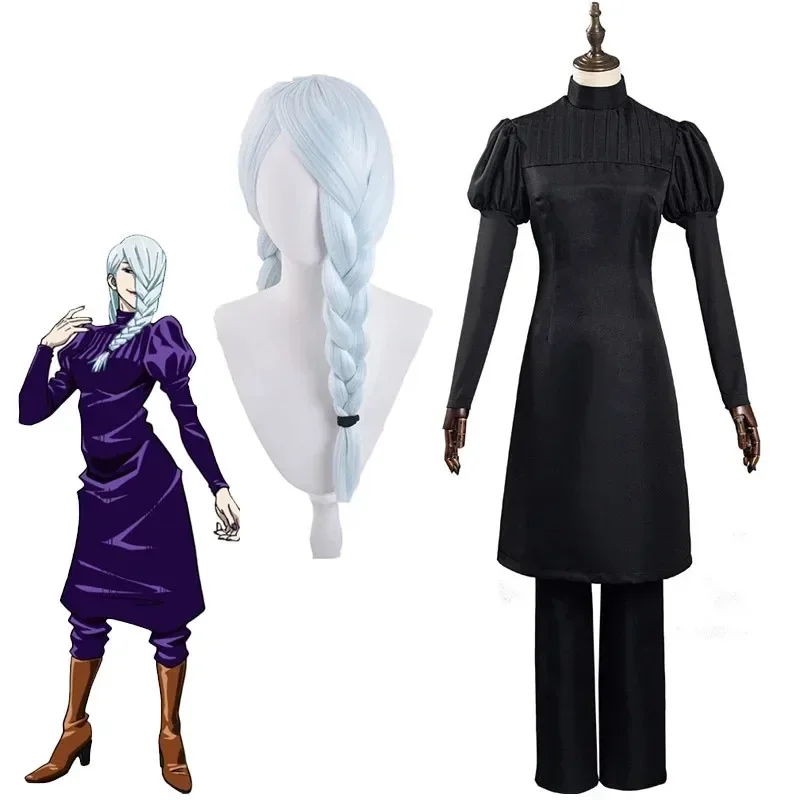 

Anime Jujutsu Kaisen Mei Mei Cosplay Costume Wig for Halloween Party Women Role Play Uniform Girls