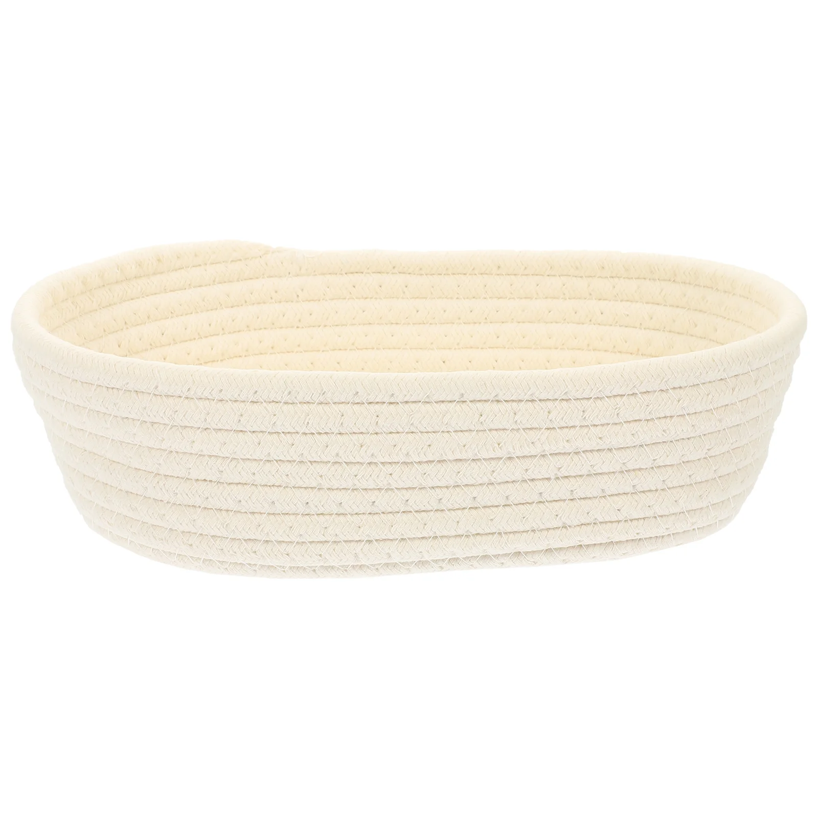 

Woven Basket Rope Boat Baskets Little Cotton Storage Shelf for Organizing White Toy Baby