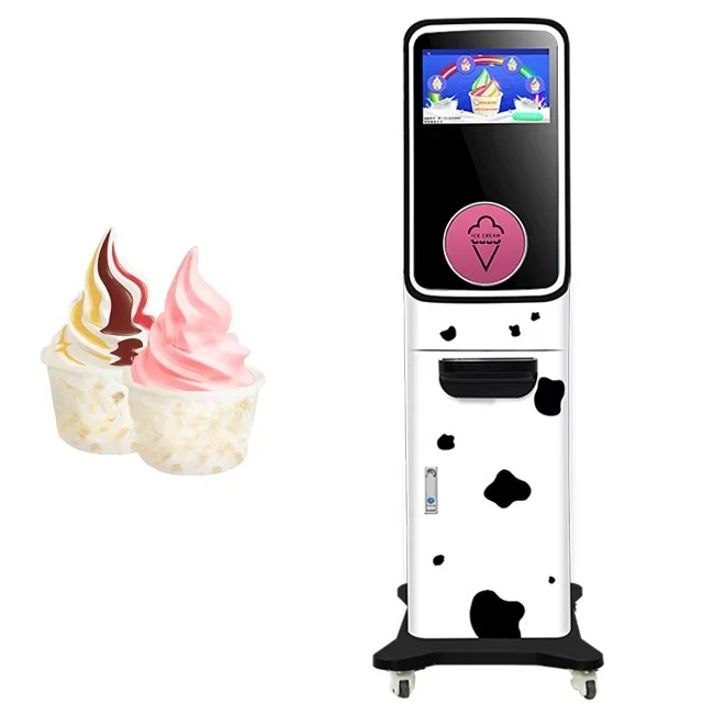 FOODLINE One Stop Custom Ice Cream Vending Kiosk Intelligent Backend Data Statistics Unattended Retail Machine